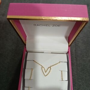 Rachel Zoe Gold Heart Necklace